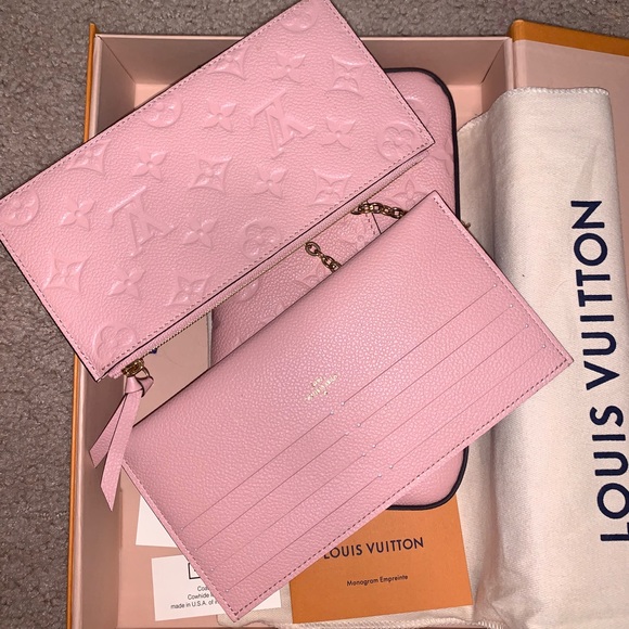 Louis Vuitton | Bags | Pochette Felicie Rose Empreinte Two Insertsnew |  Poshmark